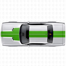 Dual Stripes Hood Roof Trunk Vinyl Decal Sticker for Dodge Challenger 2008-2014_3
