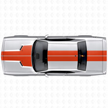 Dual Stripes Hood Roof Trunk Vinyl Decal Sticker for Dodge Challenger 2008-2014_4