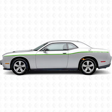 Thin Custom Stripes Side Vinyl Decal Sticker for Dodge Challenger_3