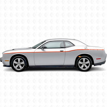 Thin Custom Stripes Side Vinyl Decal Sticker for Dodge Challenger_4