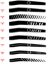 2008 & Up Dodge Challenger Full Length Upper Bodyline Side Stripe Kit 2