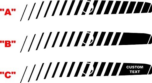 2008 & Up Dodge Challenger Rear Strobe Accent Side Stripe Kit