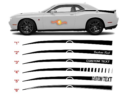 2008 - 2020 Challenger Rear Panel Q.P. Stinger Stripe Kits