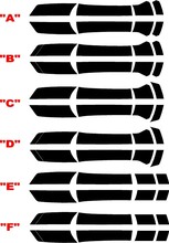 2010 Chevrolet Camaro Transformer 3 Style Rally Stripe Kit with lower grill Blackout
 2