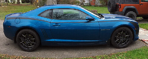 Hockey Style Side Stripes Vinyl Decal Kit for Chevrolet Camaro 2010-15_1