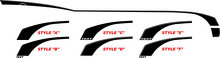 Hockey Style Side Stripes Vinyl Decal Kit for Chevrolet Camaro 2010-15_2