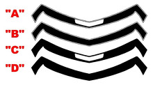 SS Style Front Nose Stripe Vinyl Decal for Chevrolet Camaro 2010-2013_2