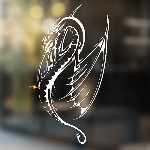 Fantasy Dragon Universal Vinyl Decal Sticker_1