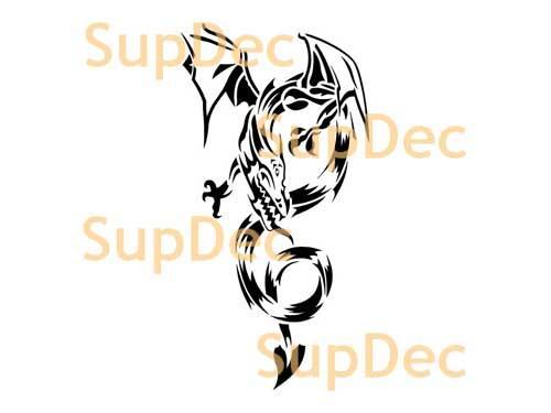 Dragon Vinyl Art Wall  Window Bathroom Sticker Decal #28
