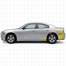 5.7L Outline Stripes Bedside Vinyl Decal Sticker for Dodge Charger 2011-2014_5