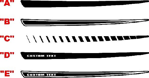 2015 & Up Charger Hood Spear Stripe Kits