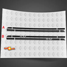 2015 & Up Dodge Charger SRT Scat Pack Style Rocker Panel Stripes 2