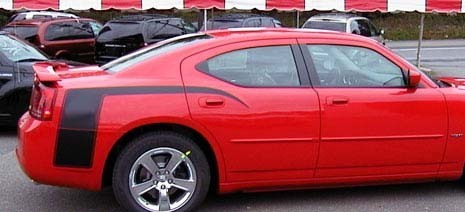 Claw Style Quarter Panel Stripes Vinyl Decal Kit for Dodge Charger 2006-2010