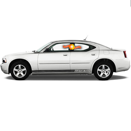 2006-2010 Charger Rally Style  Rocker Panel Stripe Kits