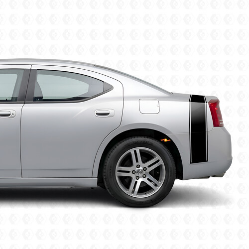 Accent Outline Stripe Bedside Trunk Vinyl Decal Sticker for Dodge Charger 2006-2010