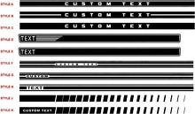 2015 & Up Ford Mustang Rocker Panel Stripe Kits 3