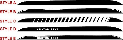 2015 & Up Ford Mustang Lower Side  Accent Stripe Kits Vinyl Decals Stickers