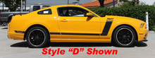 2013 Ford Mustang BOSS Style Side Stripe Kit Vinyl Decals Stickers 2