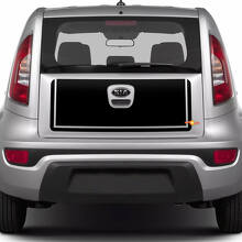 Rear Trunk Vinyl Wrap Decal Sticker for Kia Soul
 2