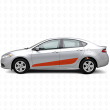 Decorated Side Stripes Vinyl Decal Kit for Dodge Dart_4