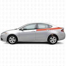 Accent Rear Side Stripes Vinyl Decal Kit for Dodge Dart 2013+_4