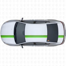 Various Width Double Stripe Upper Side Vinyl Decal Kit for Dodge Dart 2013+_3