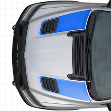 Dual Racing Hood Vent Stripes Vinyl Decals Set for Dodge Ram Sport 2019+_2