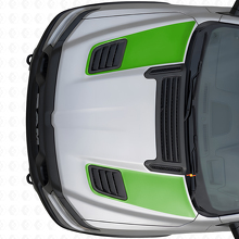 Dual Racing Hood Vent Stripes Vinyl Decals Set for Dodge Ram Sport 2019+_3