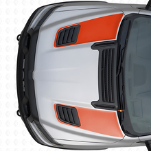 Dual Racing Hood Vent Stripes Vinyl Decals Set for Dodge Ram Sport 2019+_4