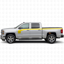 Hockey Stick Style Side Stripes Vinyl Decal Kit for Chevrolet Silverado 1500 2014+_5