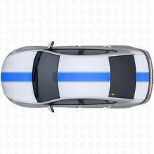 Racing Style Wide Outline Stripe Upper Side Vinyl Decal Kit for Dodge Dart 2013+_2