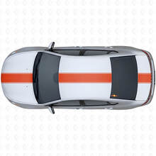 Racing Style Wide Outline Stripe Upper Side Vinyl Decal Kit for Dodge Dart 2013+_4