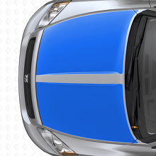 Dual Wide Stripes Hood Vinyl Decal Set for Dodge Caliber 2007+_2