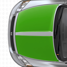 Dual Wide Stripes Hood Vinyl Decal Set for Dodge Caliber 2007+_3