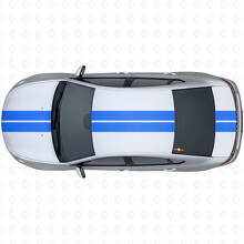 Dual Outline Stripes Front Upper Rear Vinyl Decal Kit for Dodge Dart 2013+_4