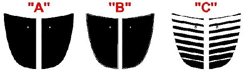 2013 and Up Dodge Dart Hood Blackout Stripe Kit