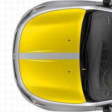 Dual Blackout Hood Stripes Vinyl Decal Set for Dodge Dart 2013+_5