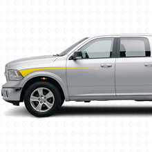 Outline Stripes Front Fender & Door Vinyl Decal Kit for Dodge Ram 2009+_5