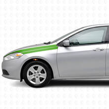Accent Stripes Front Fender Vinyl Decal Kit for Dodge Dart 2013+_3