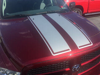 2009 - 2018 Dodge Ram Hood & Tailgate Rally Stripes