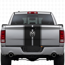 Dual Rally Hood & Tailgate Stripes Vinyl Decal Kit for Dodge Ram 2009-18_2