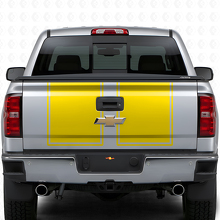 Dual Outline Stripes Hood & Tailgate Vinyl Decal Kit for Chevrolet Silverado 2014-15_10
