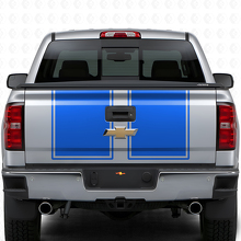 Dual Outline Stripes Hood & Tailgate Vinyl Decal Kit for Chevrolet Silverado 2014-15_4
