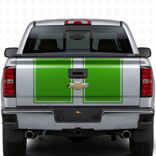 Dual Outline Stripes Hood & Tailgate Vinyl Decal Kit for Chevrolet Silverado 2014-15_6