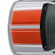 Dual Outline Stripes Hood & Tailgate Vinyl Decal Kit for Chevrolet Silverado 2014-15_7