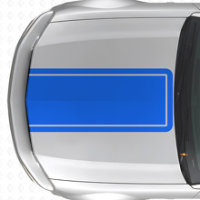 Blackout Outline Hood Stripe Vinyl Decal for Musclecar Musclecarmodel Mach 1 2005-09_2