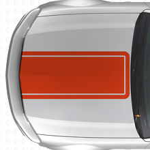Blackout Outline Hood Stripe Vinyl Decal for Musclecar Musclecarmodel Mach 1 2005-09_4