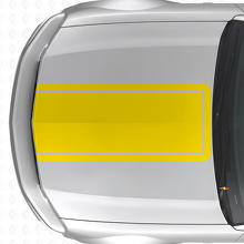 Blackout Outline Hood Stripe Vinyl Decal for Musclecar Musclecarmodel Mach 1 2005-09_5