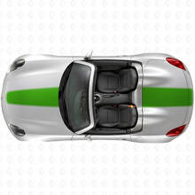 Racing Hood and Trunk Stripes Vinyl Decal Set for Pontiac Solstice 2007+_3