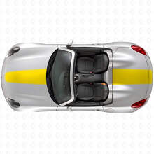 Racing Hood and Trunk Stripes Vinyl Decal Set for Pontiac Solstice 2007+_5
